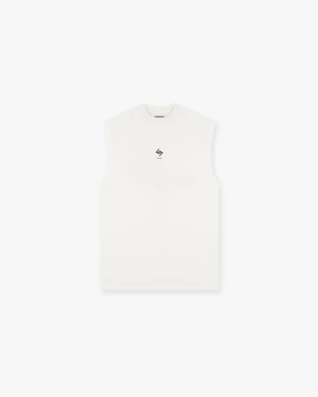 247 Oversized Tank - Flat White made by Represent