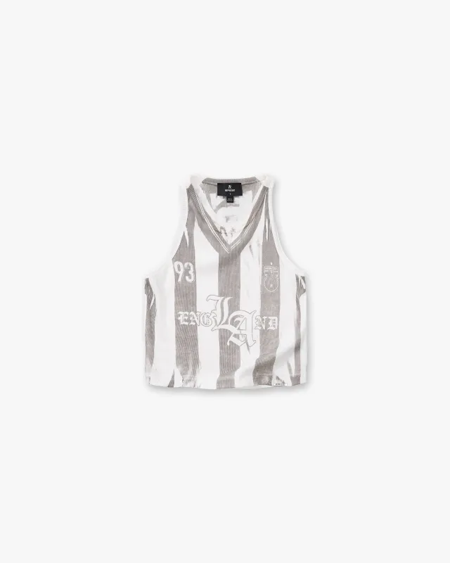 Printed Vest - Flat White made by Represent