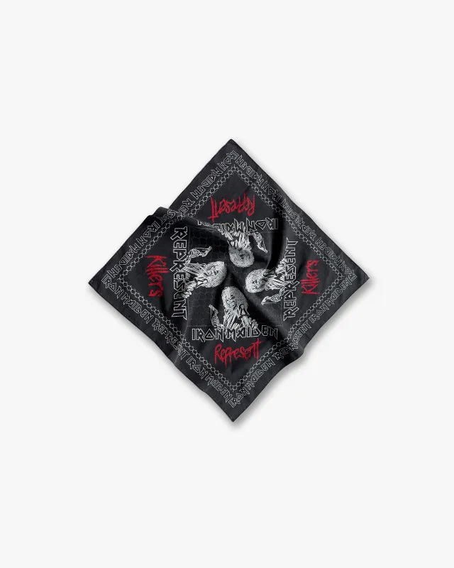 Represent X Iron Maiden Killers Bandana - Jet Black made by Represent