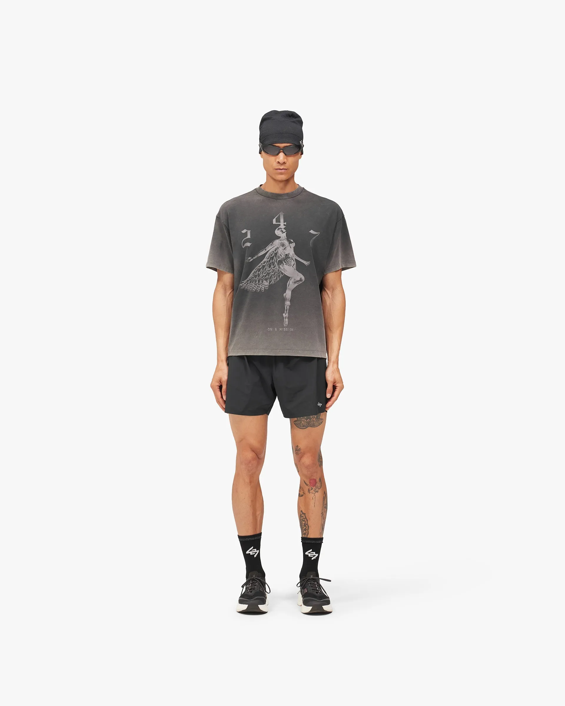 247 Fallen Angel Graphic T-Shirt - Vintage Black sold by Represent product image thumbnail 5
