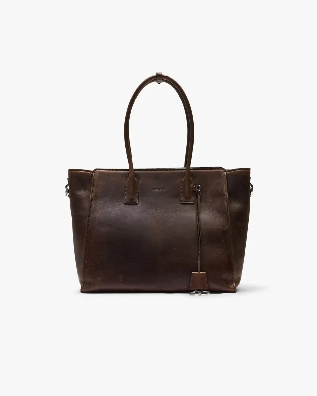 Hudson Tote - Dark Brown made by Represent