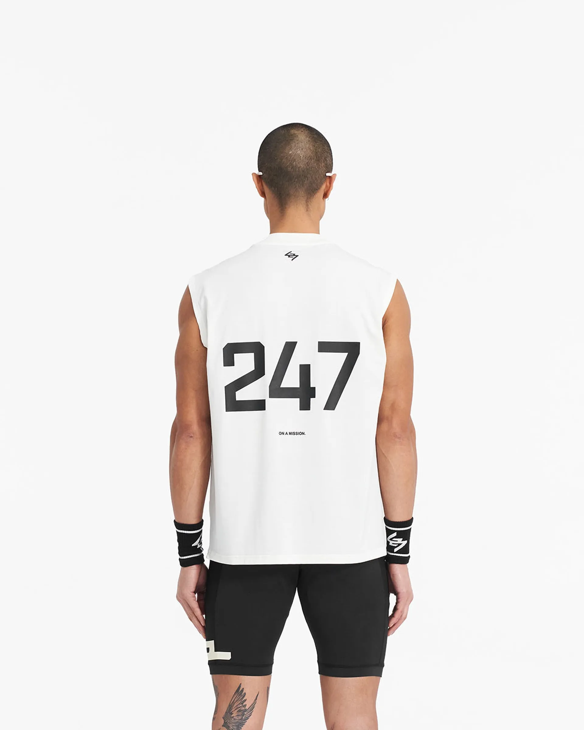 247 Oversized Tank - Flat White sold by Represent product image thumbnail 4
