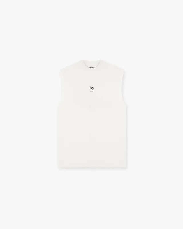 247 Oversized Tank - Flat White sold by Represent