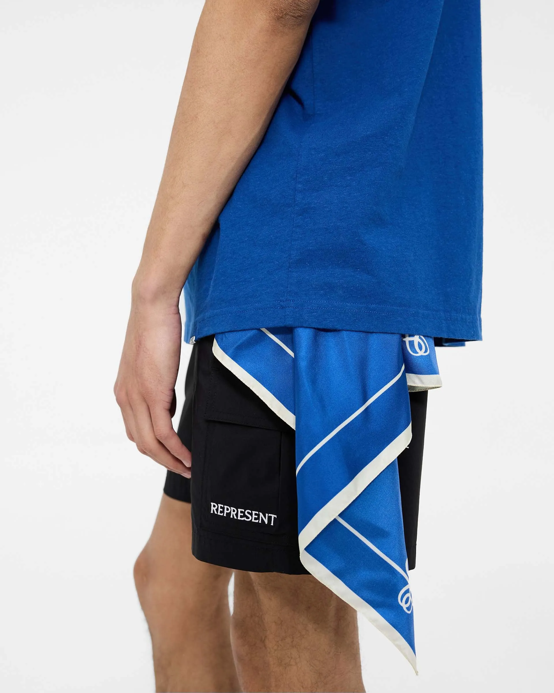 Permanent Vacation Silk Bandana - Royal Blue sold by Represent product image thumbnail 3