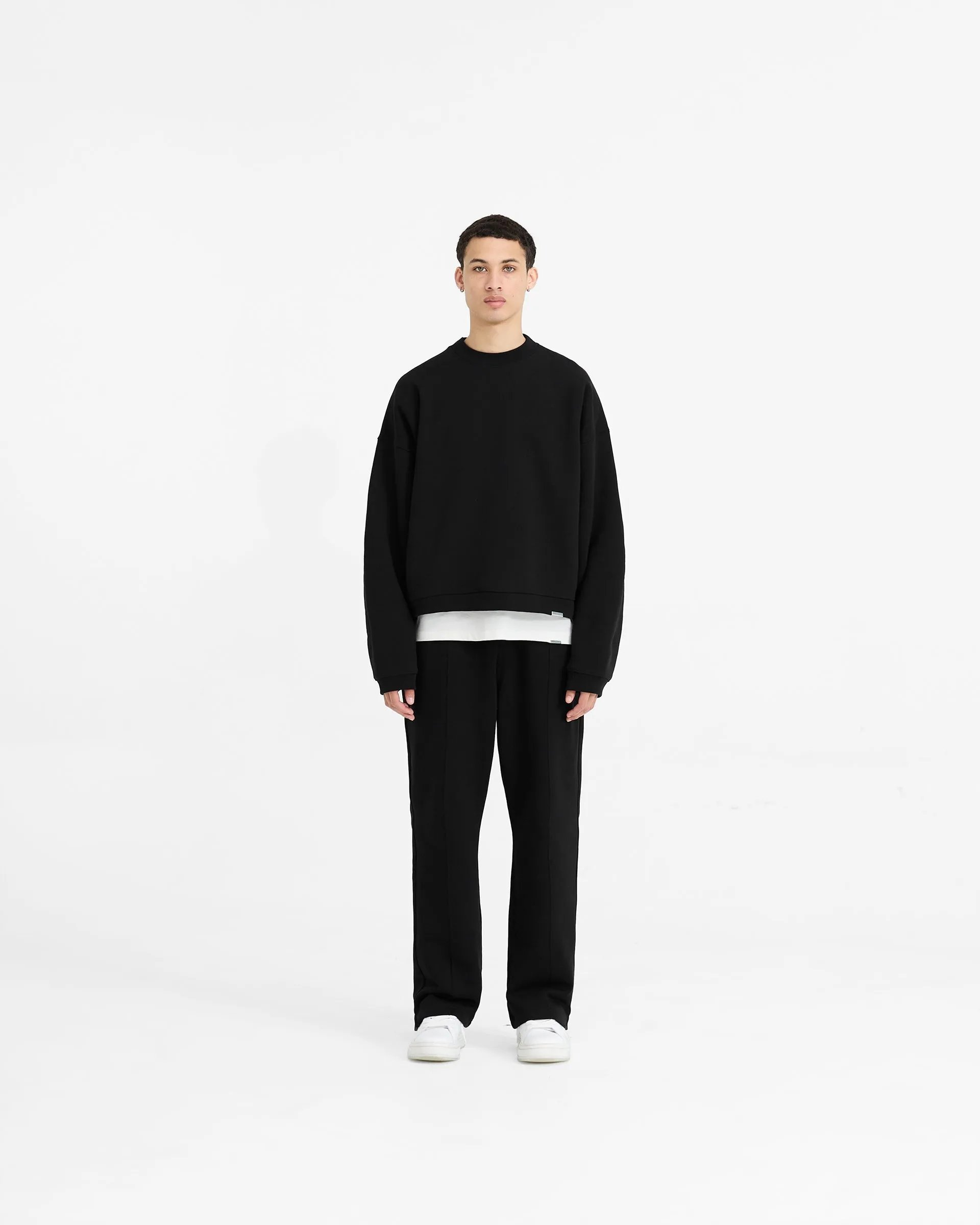 Initial Boxy Sweater - Black sold by Represent product image thumbnail 5
