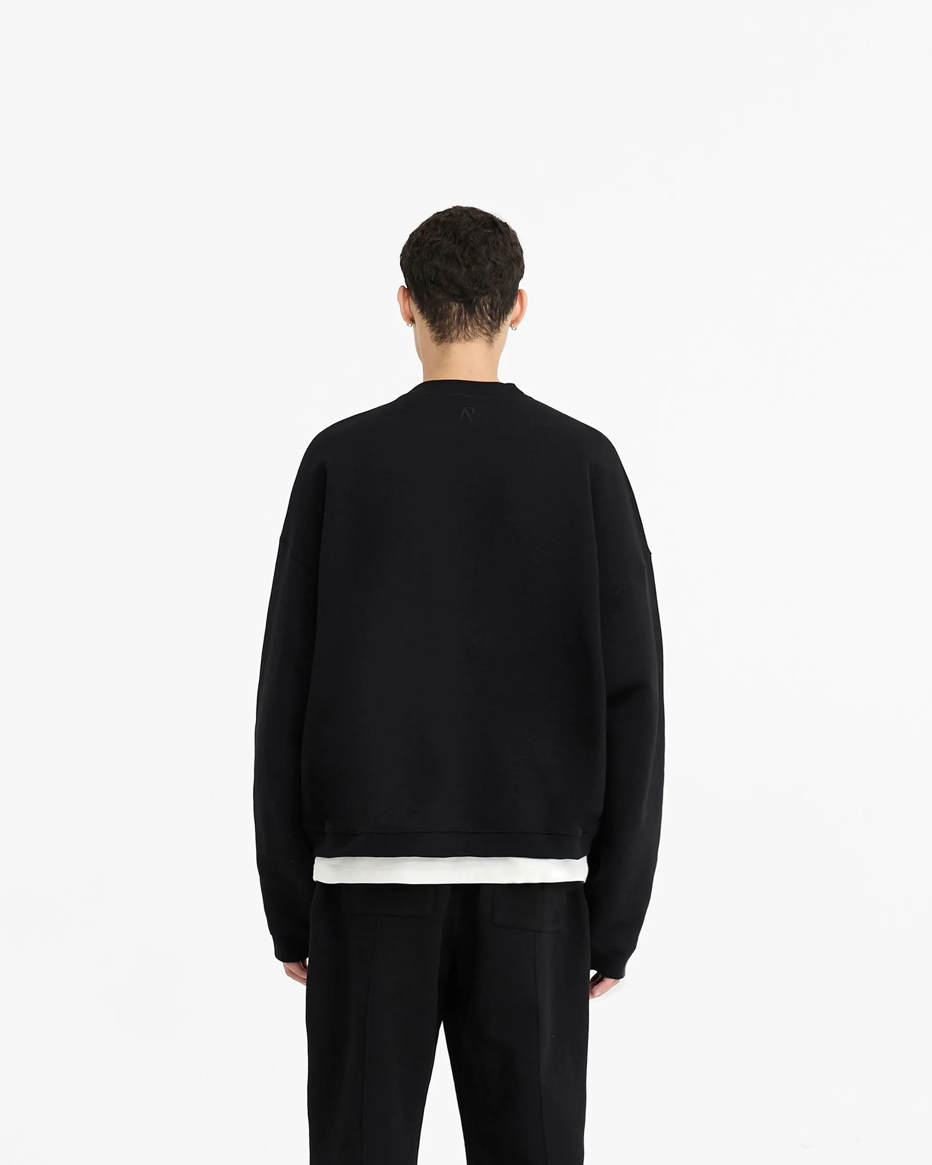 Initial Boxy Sweater - Black sold by Represent product image thumbnail 4
