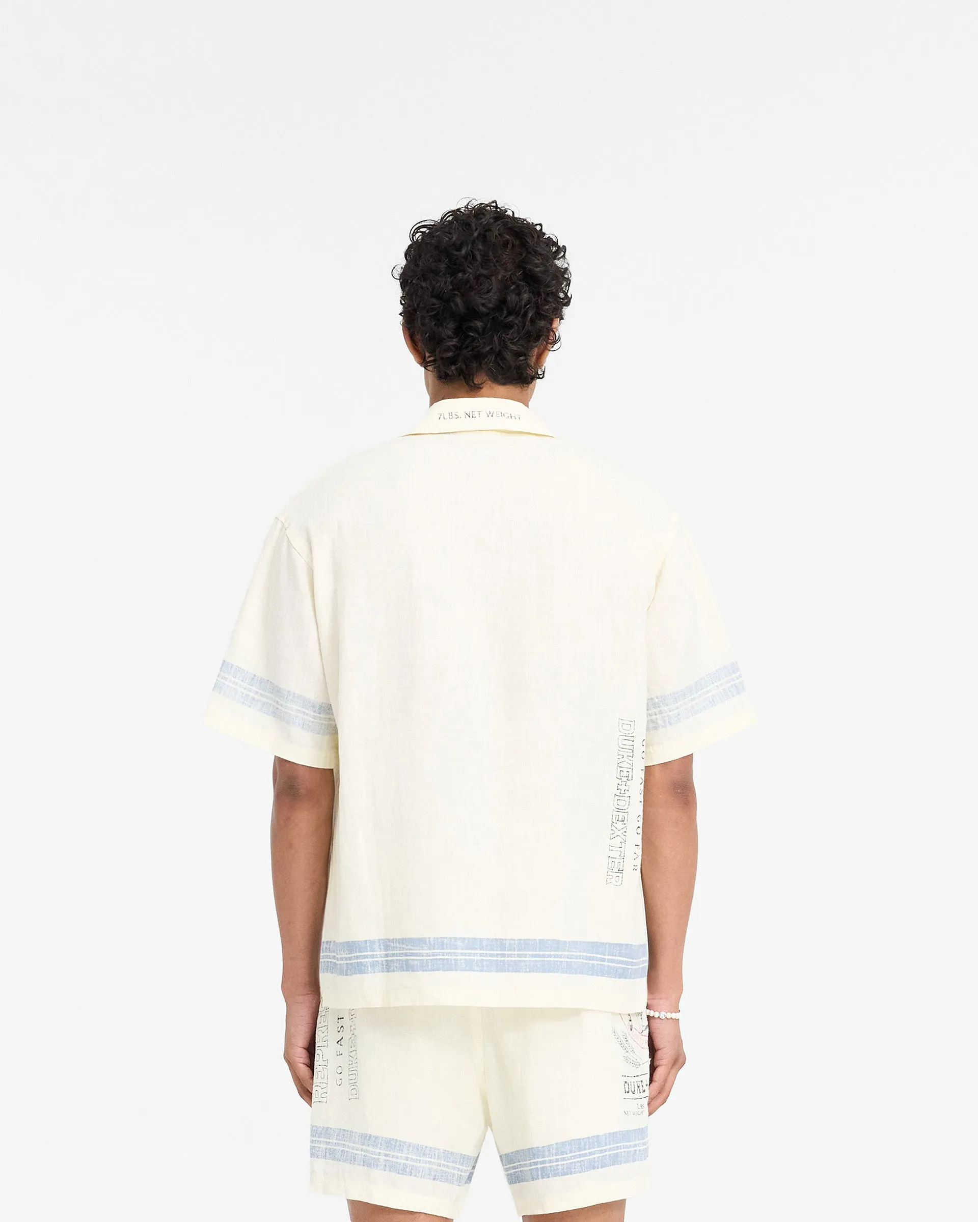 Represent X Duke + Dexter Mountain Lion Revere Shirt - Ecru sold by Represent product image thumbnail 5