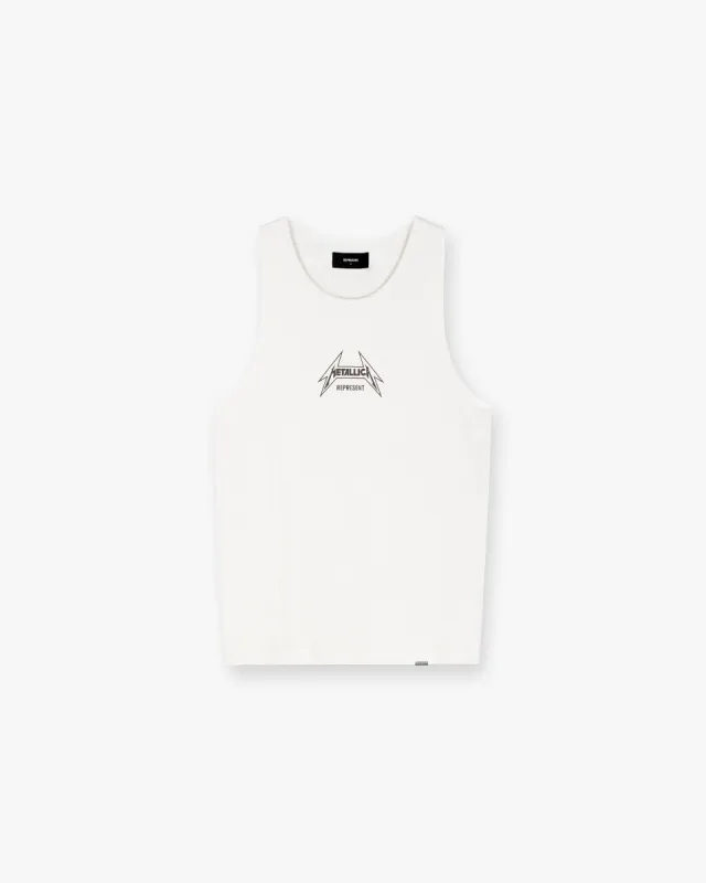 Represent X Metallica Local Crew Vest - Flat White sold by Represent