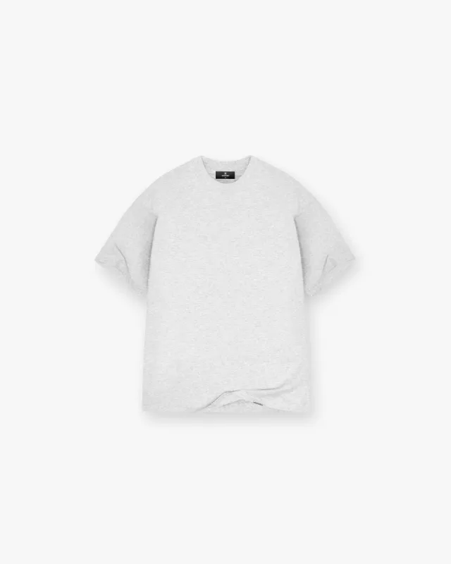 Initial Oversized T-Shirt - Ice Grey Marl sold by Represent