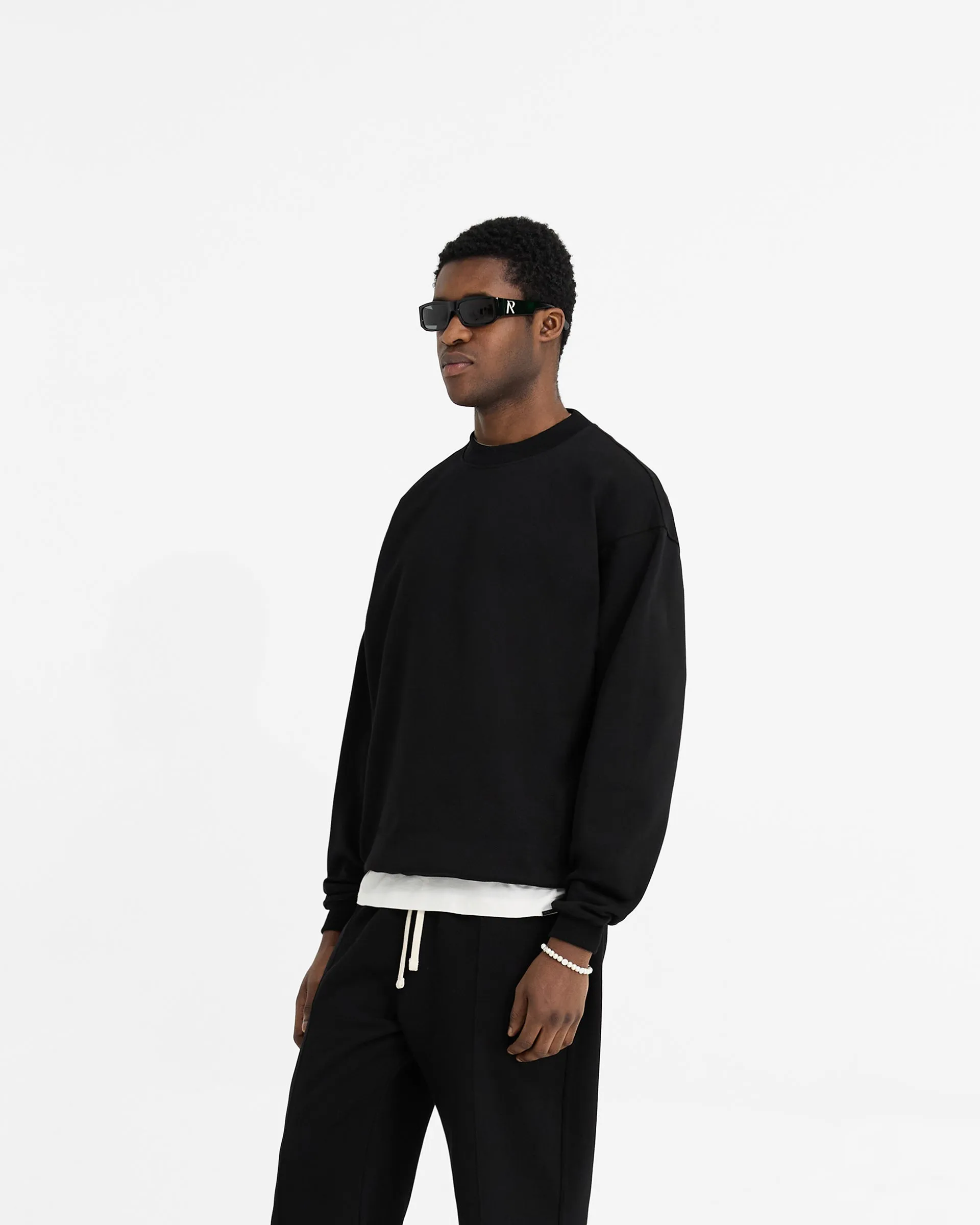 Initial Oversized Sweater - Black sold by Represent product image thumbnail 2