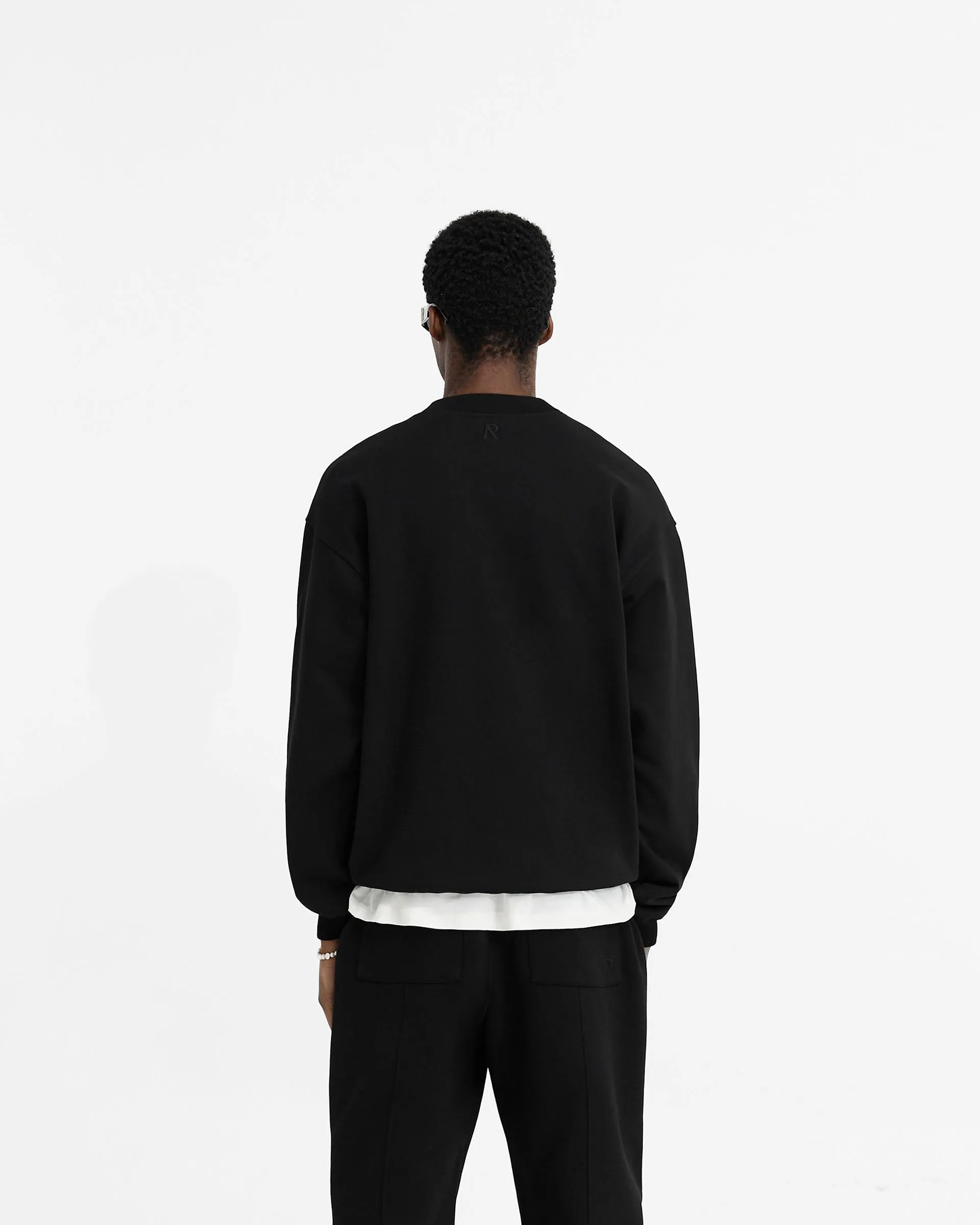 Initial Oversized Sweater - Black sold by Represent product image thumbnail 4