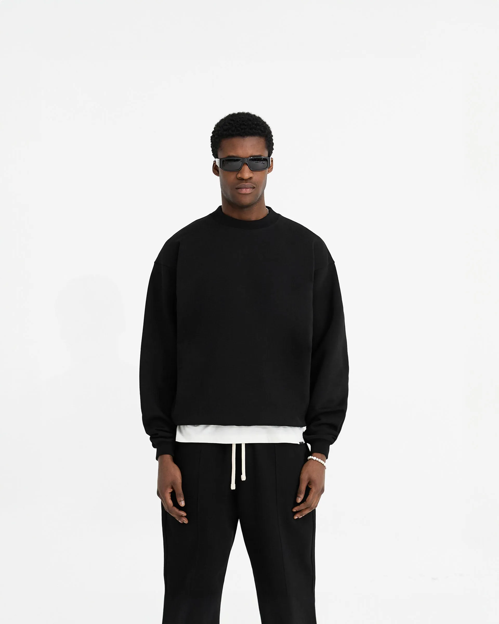 Initial Oversized Sweater - Black sold by Represent product image thumbnail 3