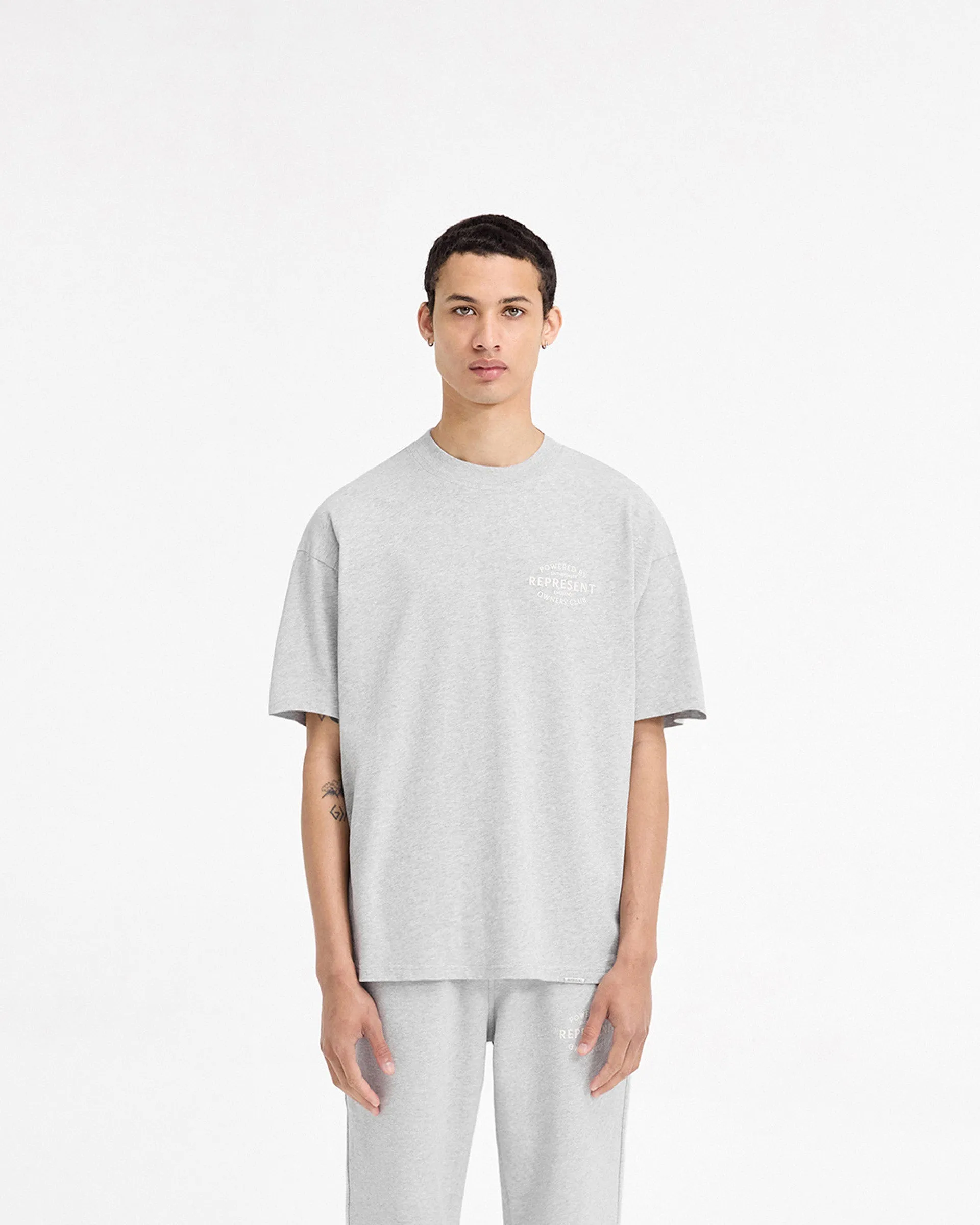 Represent Owners Club Stamp T-Shirt - Ash Grey sold by Represent product image thumbnail 3