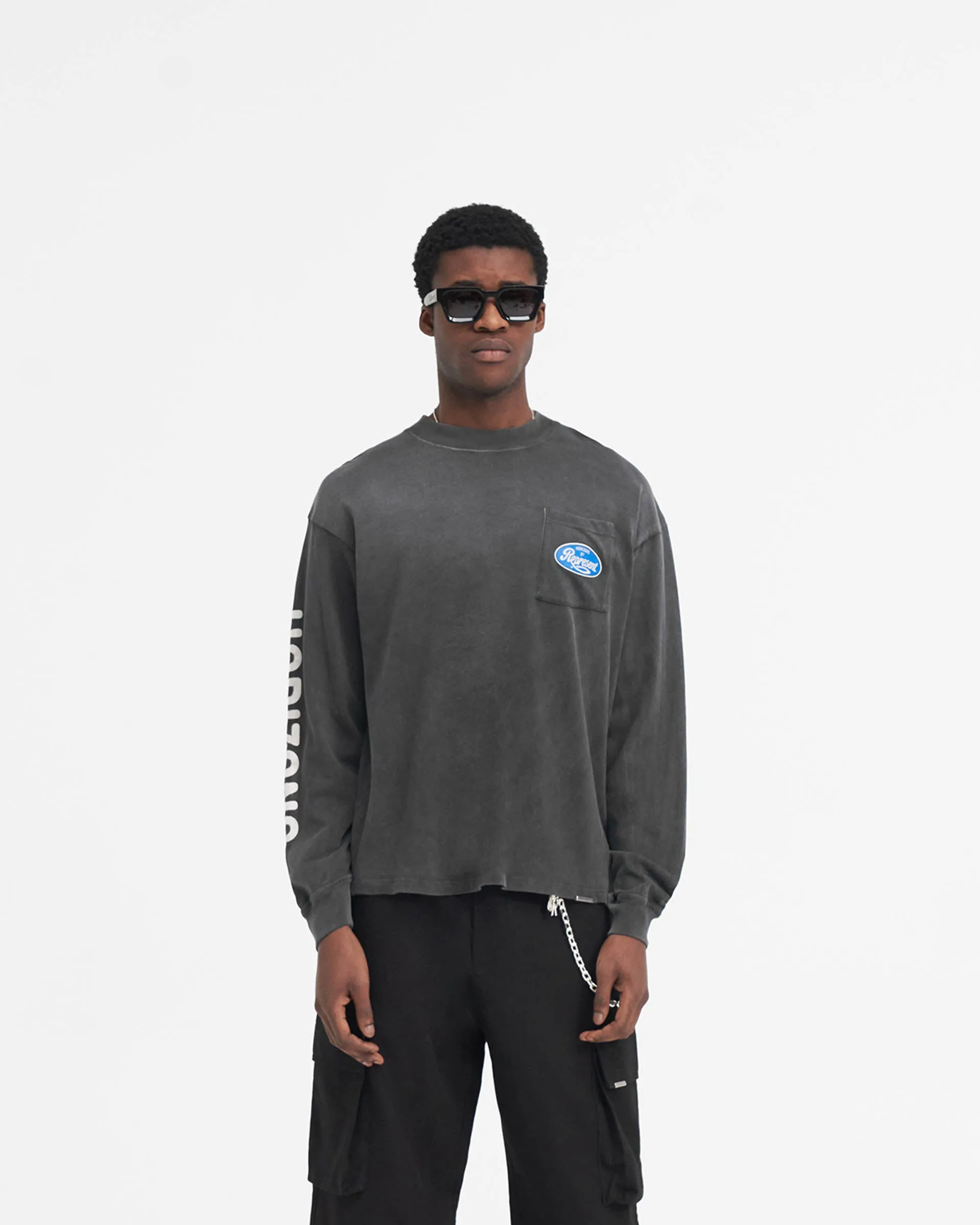 Classic Parts Long Sleeve T-Shirt - Aged Black sold by Represent product image thumbnail 3
