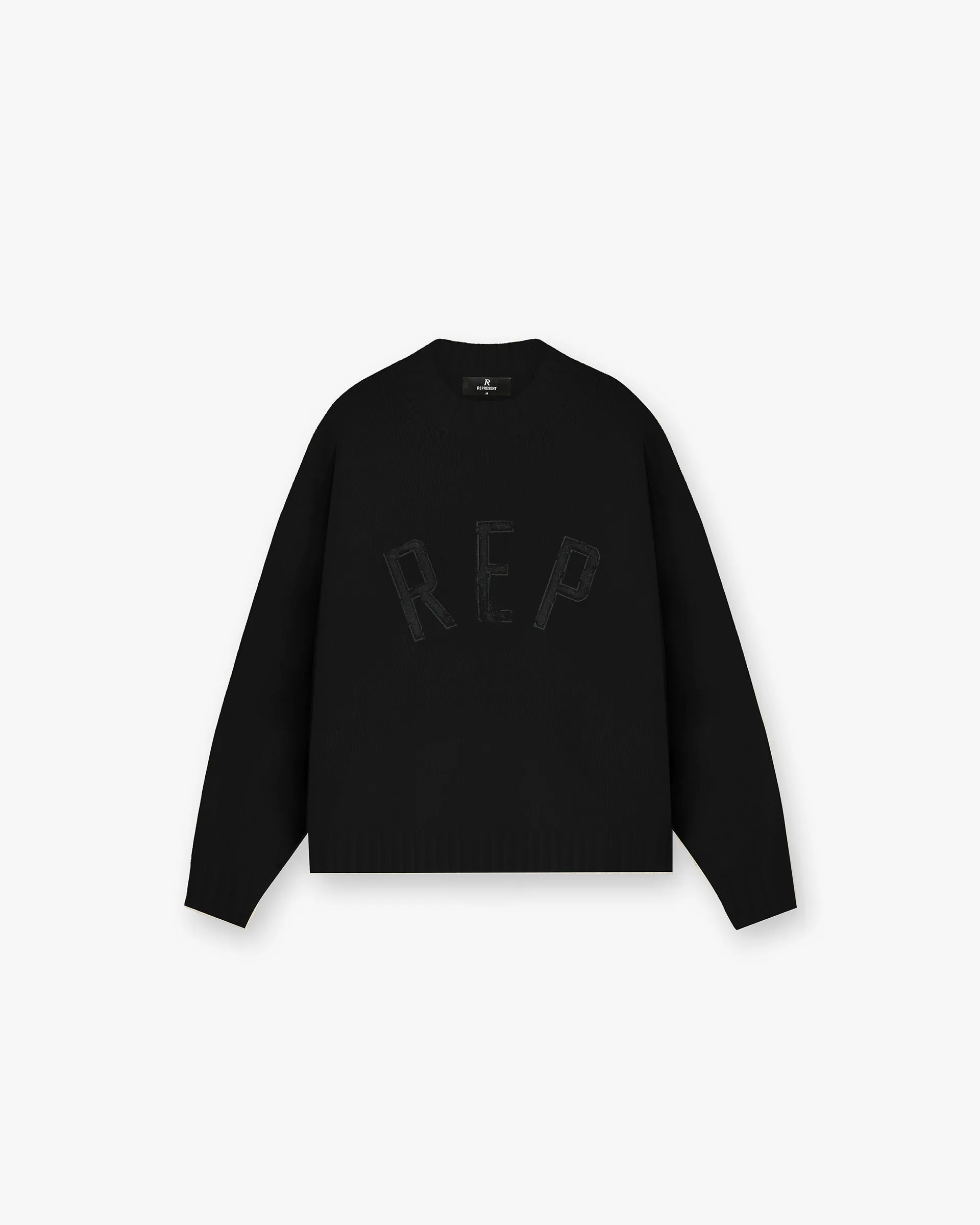 Rep Knit Jumper - Black sold by Represent
