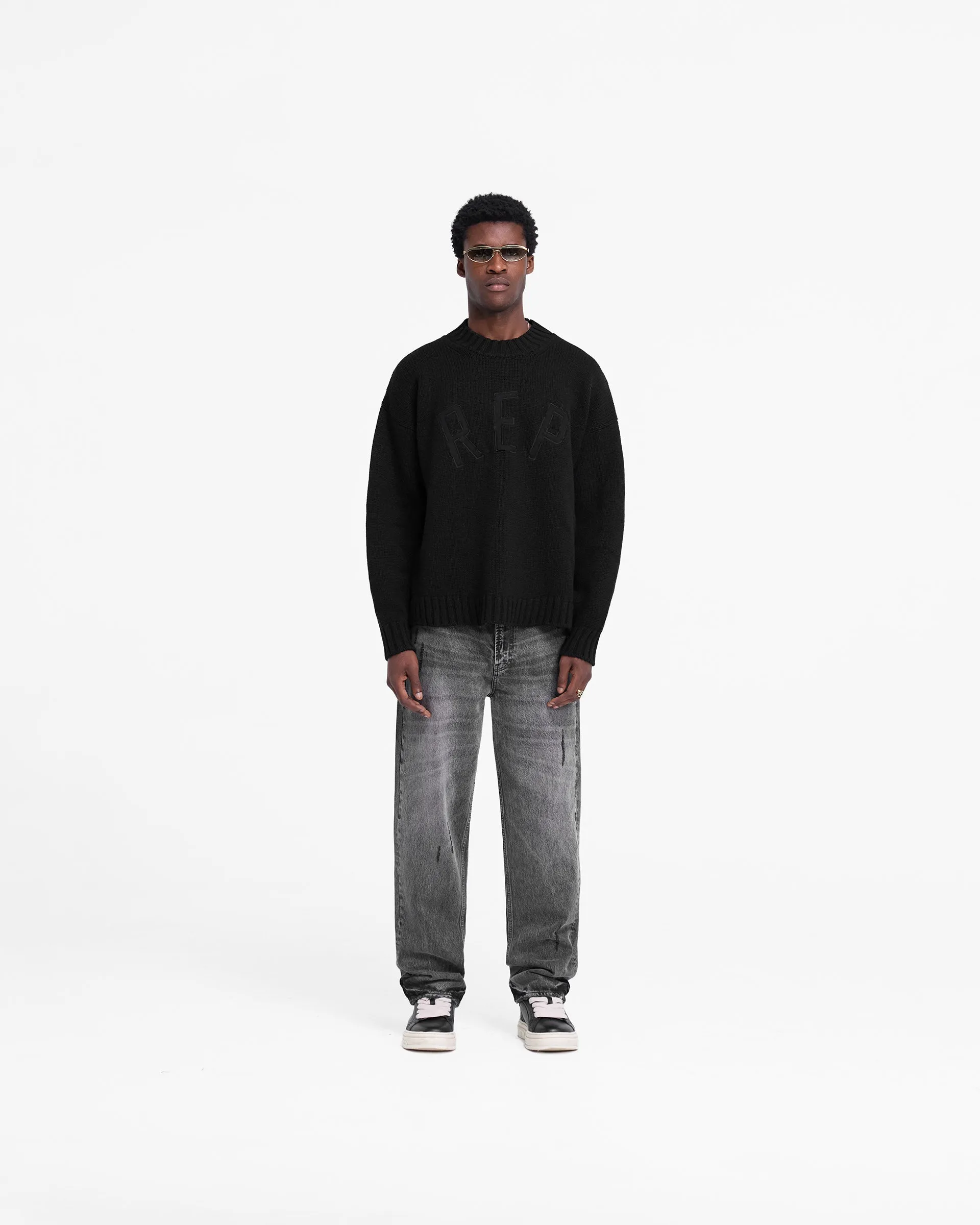 Rep Knit Jumper - Black sold by Represent product image thumbnail 5