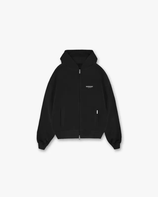 Represent Owners Club Zip Hoodie - Black sold by Represent