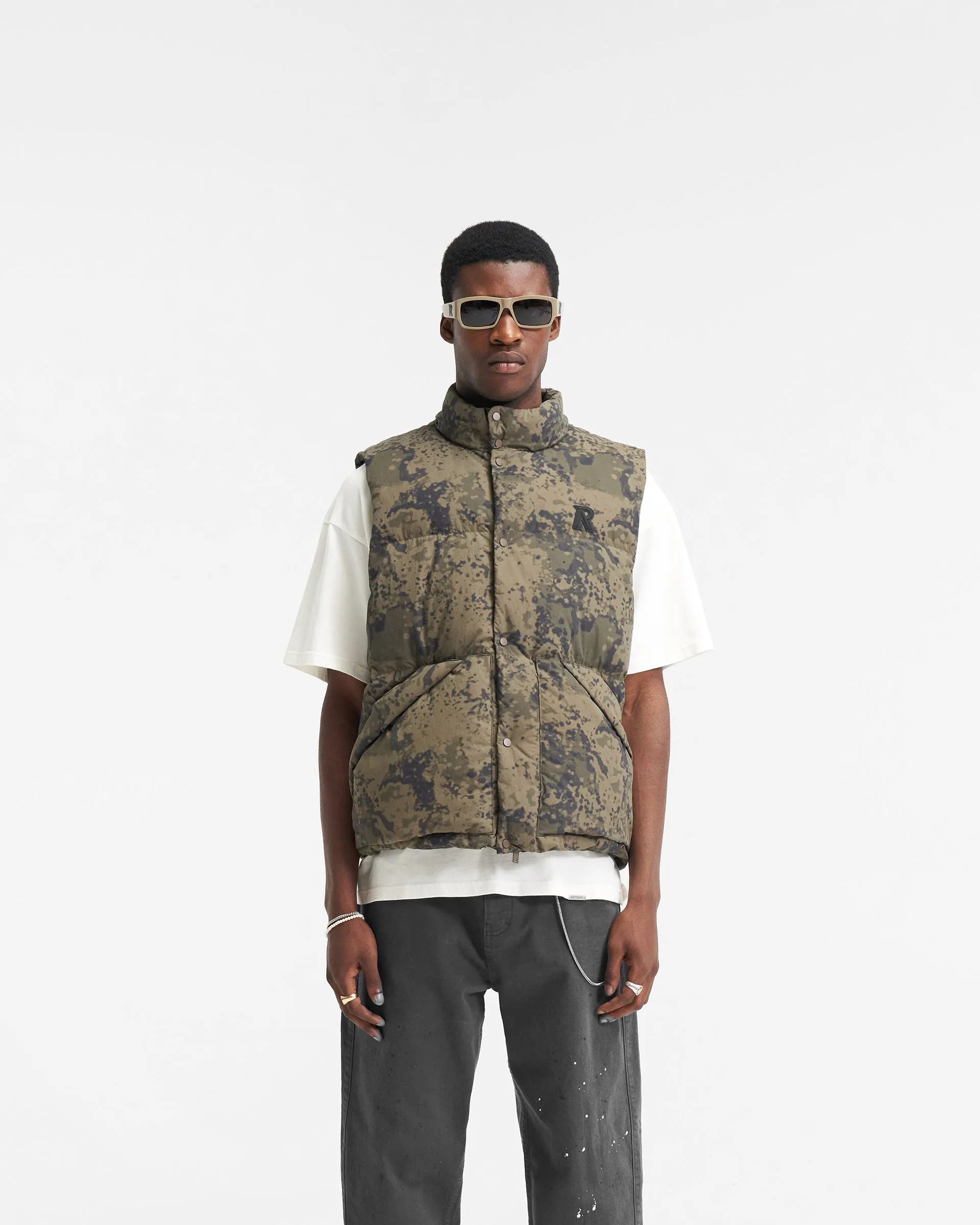 Puffer Gilet - Camo sold by Represent product image thumbnail 2