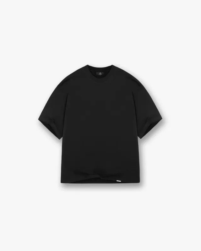 Initial Boxy T-Shirt - Black sold by Represent
