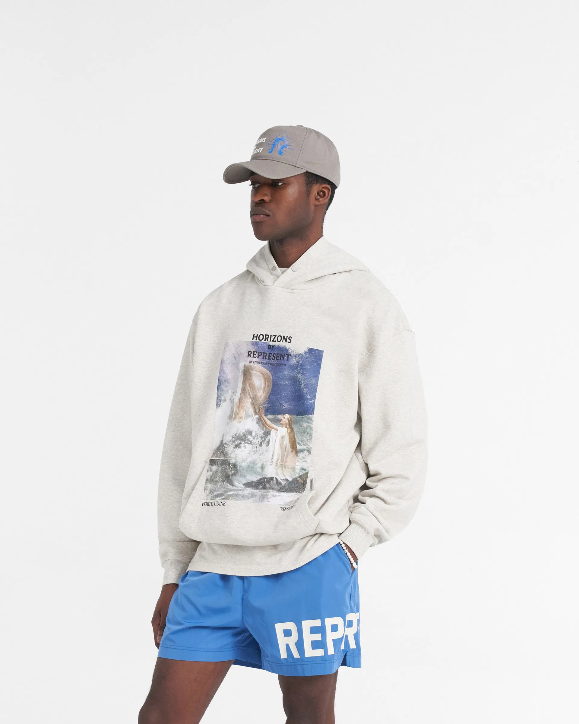 Higher Truth Hoodie - Cream Marl sold by Represent product image thumbnail 4