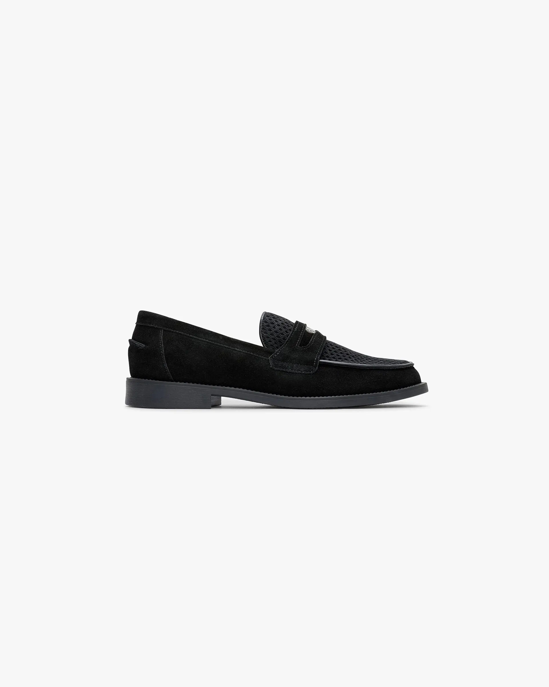 Represent X Duke + Dexter Suede Rattan Penny - Black sold by Represent