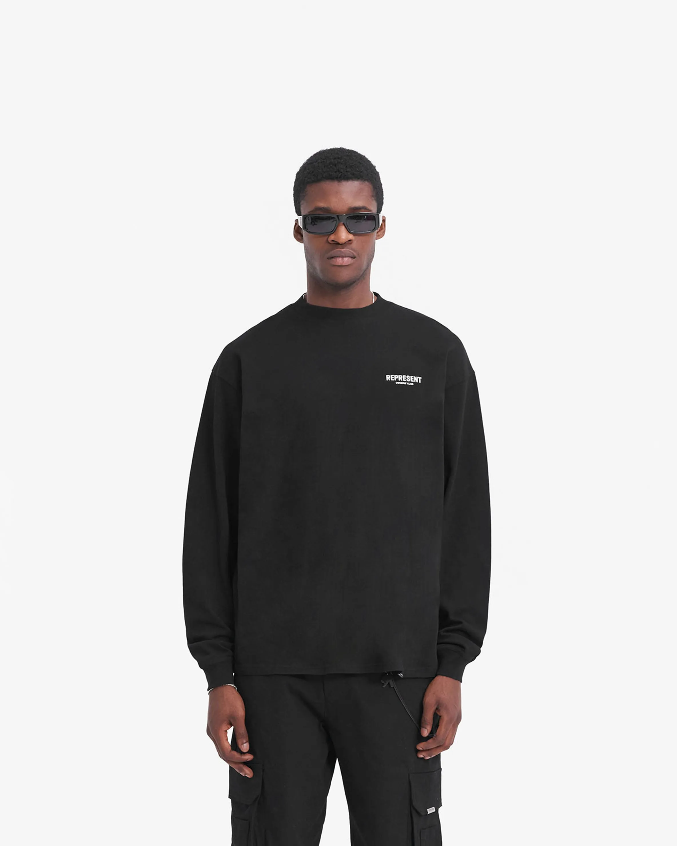 Represent Owners Club Long Sleeve T-Shirt - Black sold by Represent product image thumbnail 3