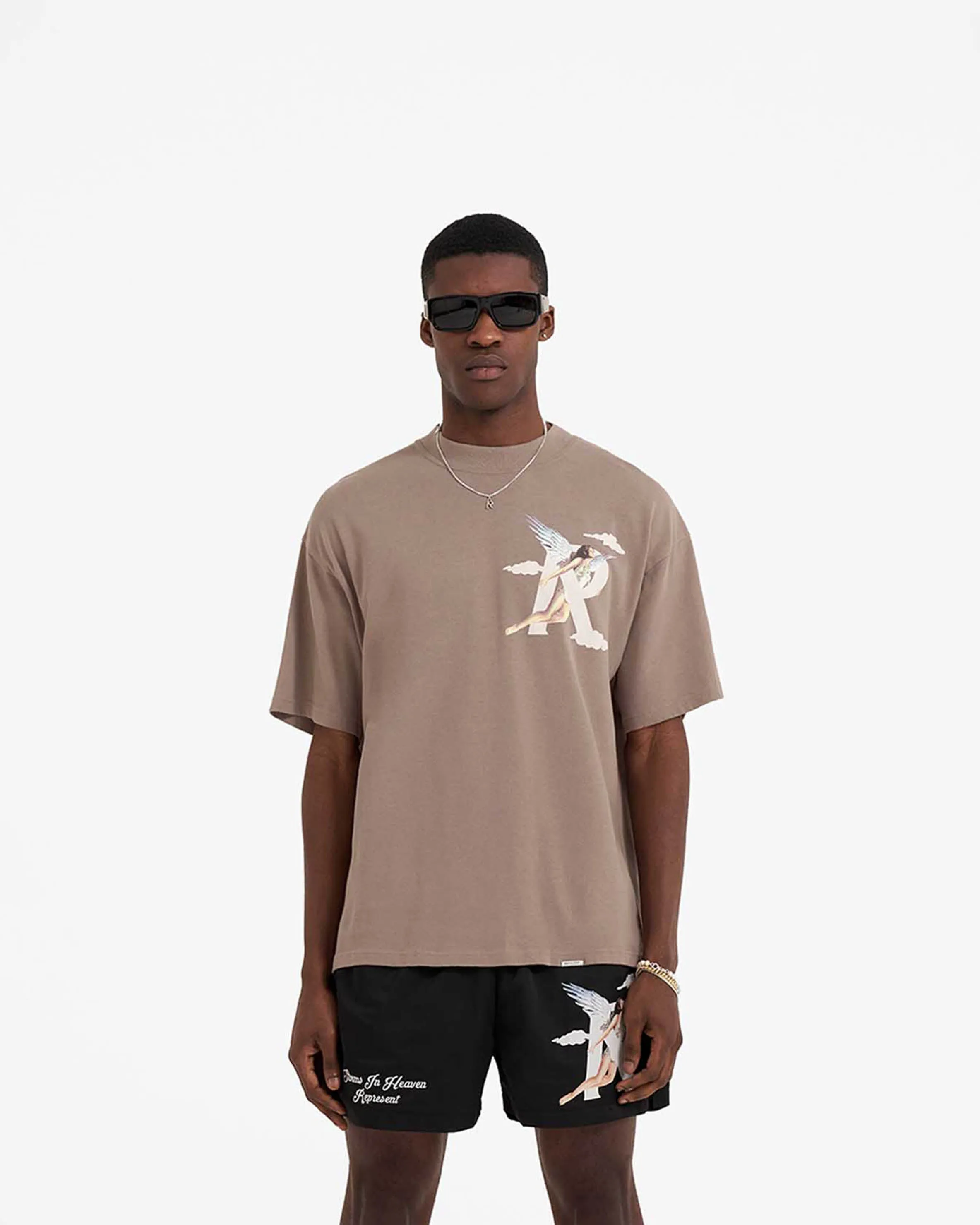 Storms In Heaven T-Shirt - Mushroom sold by Represent product image thumbnail 3