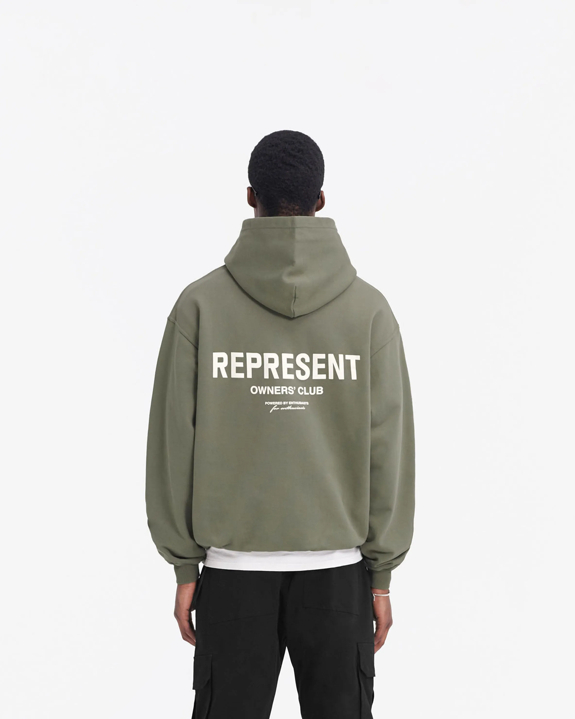 Represent Owners Club Hoodie - Olive sold by Represent product image thumbnail 5