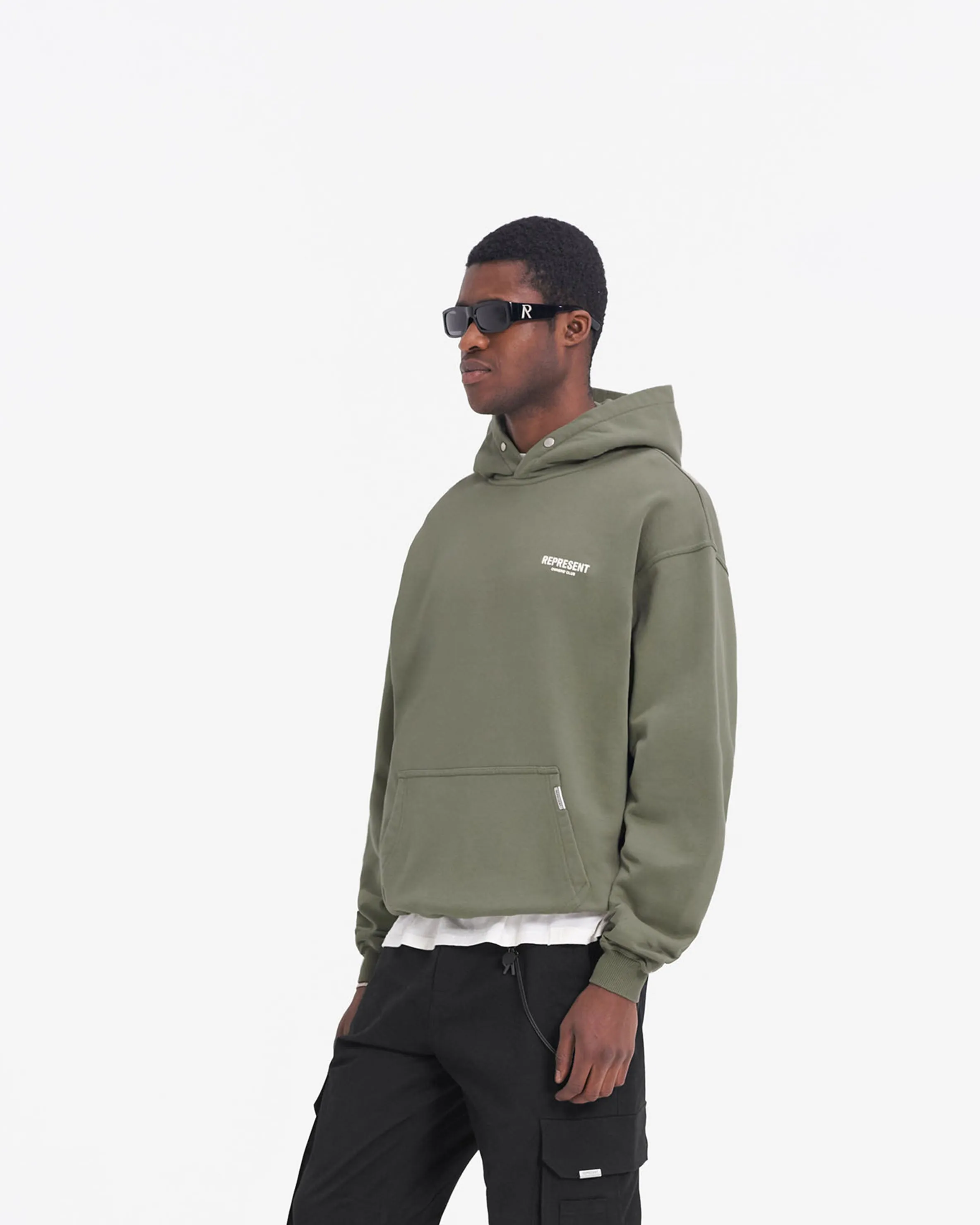 Represent Owners Club Hoodie - Olive sold by Represent product image thumbnail 4