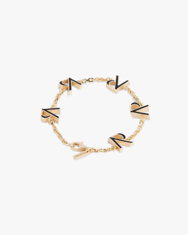 Represent Enamel Bracelet - Gold Plated sold by Represent