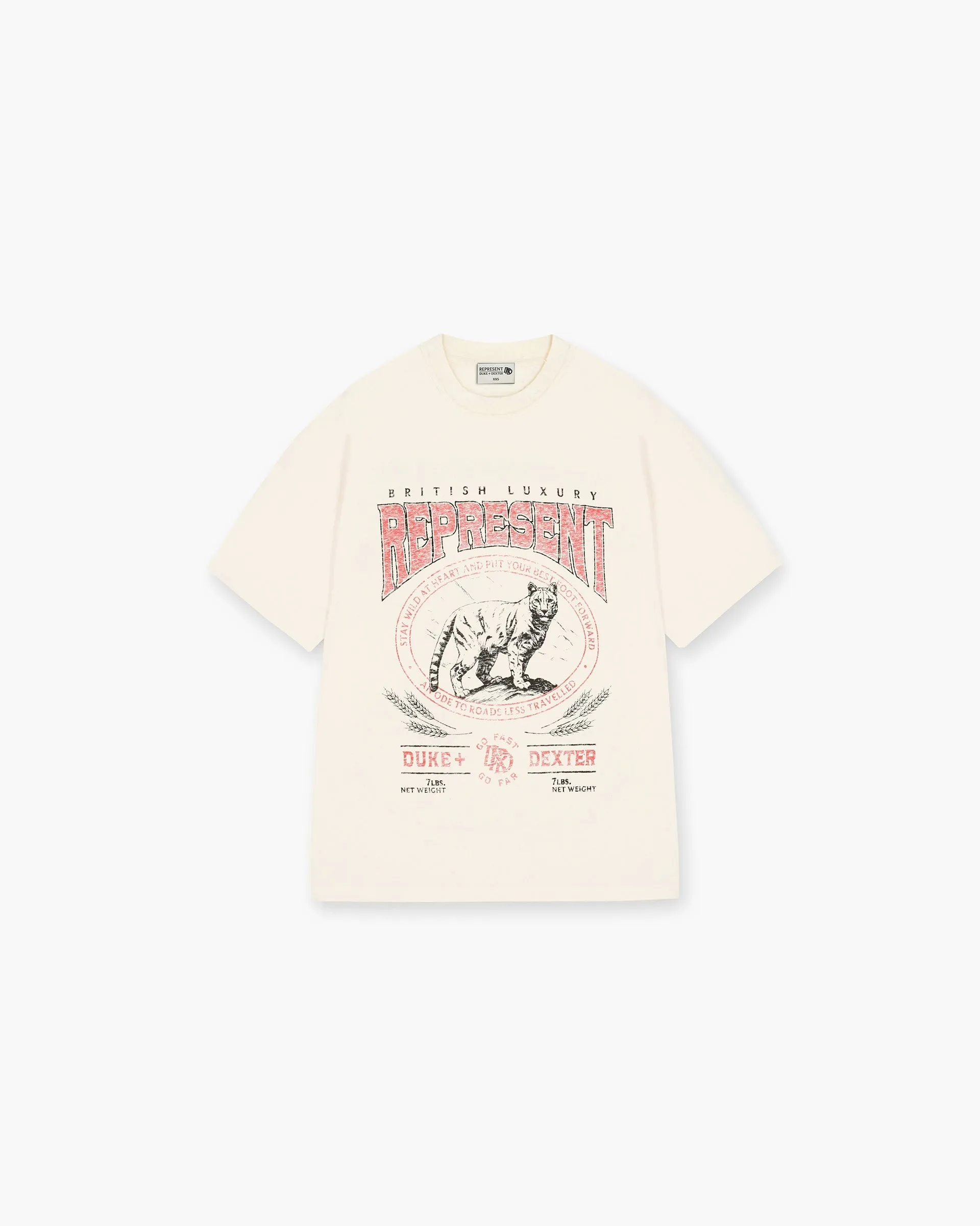 【REPRESENT】★X Duke + Dexter Distressed T-Shirt★ Represent | X Duke + Dexter Distressed T-Shirt | Oversized T