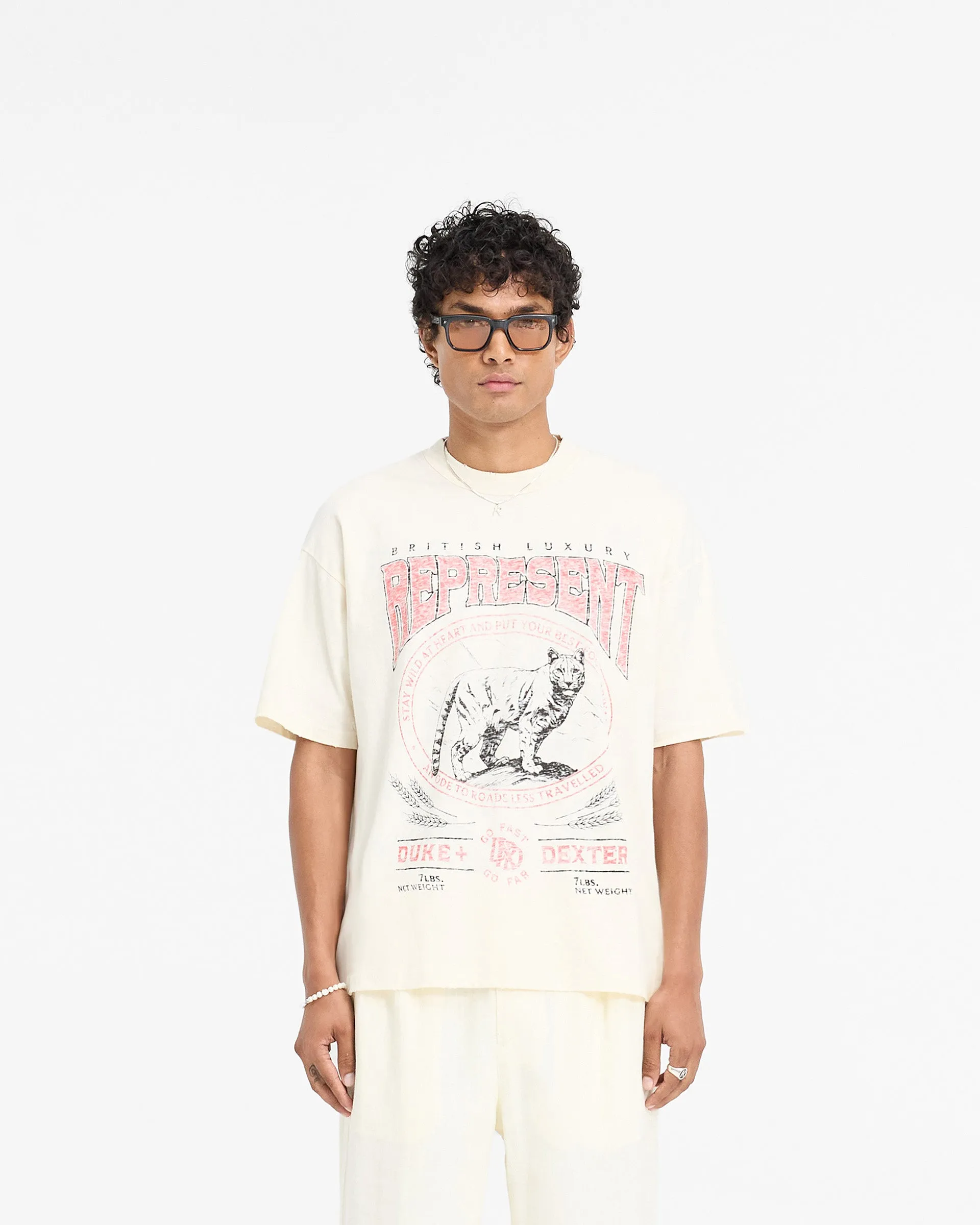 【REPRESENT】★X Duke + Dexter Distressed T-Shirt★ Represent X Duke + Dexter T-Shirt - Stained Black | REPRESENT