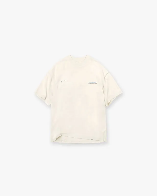 Patron Of The Club T-Shirt - Buttercream Powder Blue sold by Represent