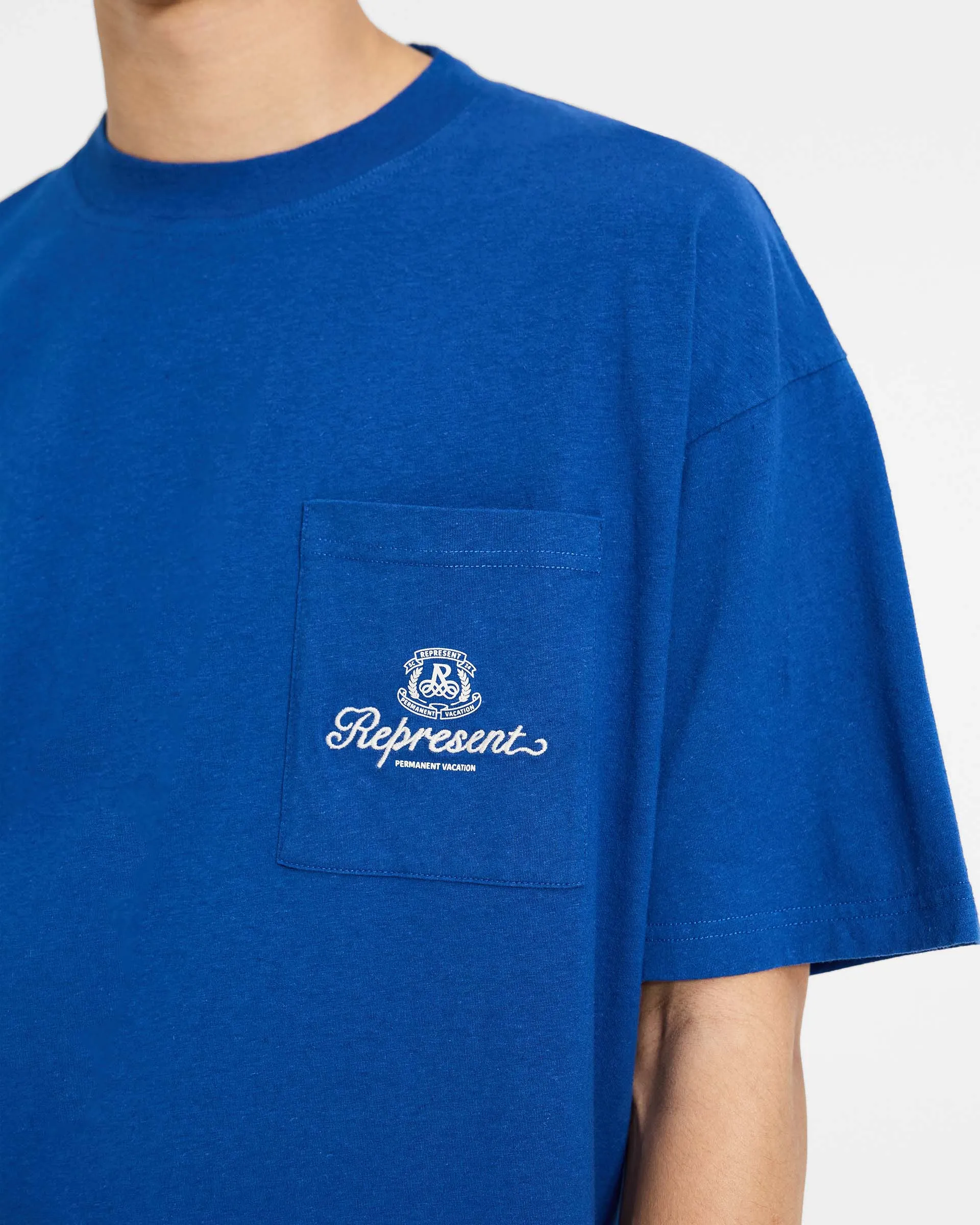Permanent Vacation Pocket T-Shirt - Royal Blue sold by Represent product image thumbnail 4
