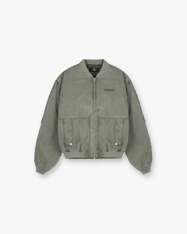 Inset Sleeve Bomber - Khaki sold by Represent