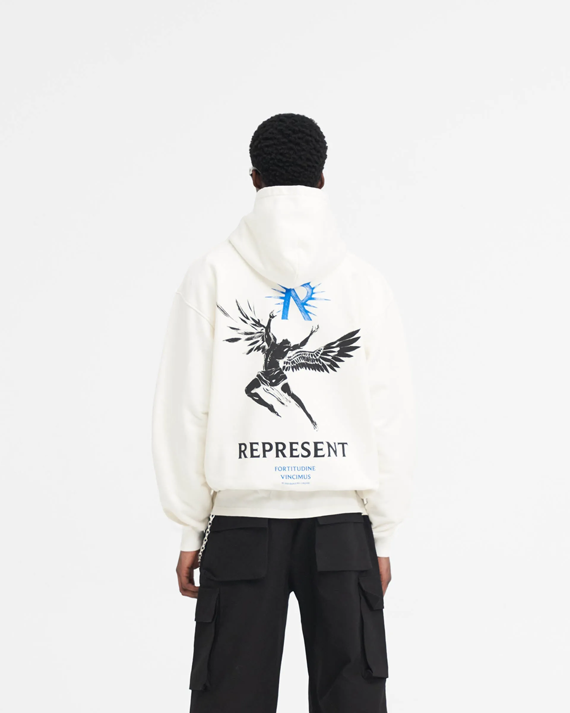 Icarus Hoodie - Flat White sold by Represent product image thumbnail 5