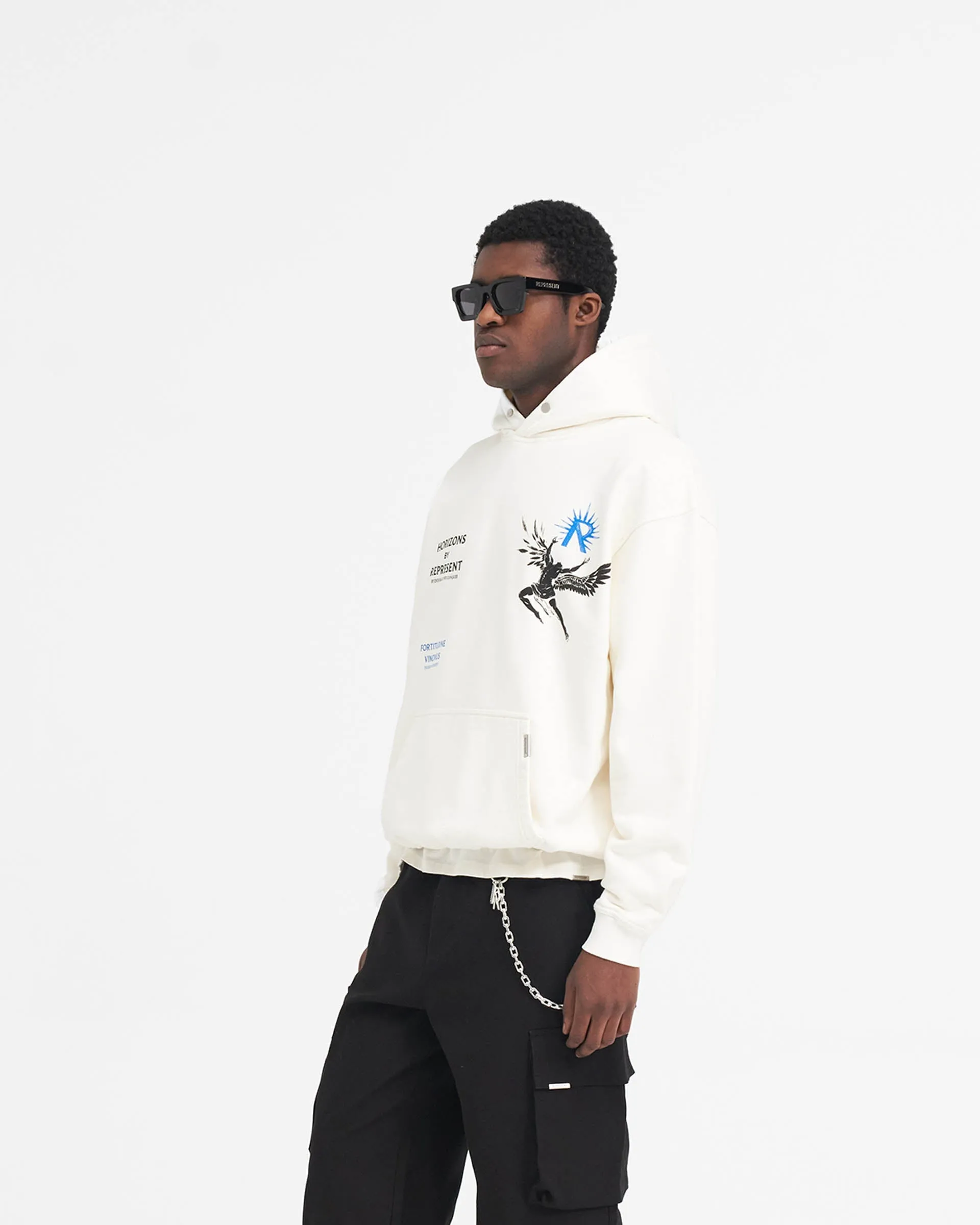 Icarus Hoodie - Flat White sold by Represent product image thumbnail 4