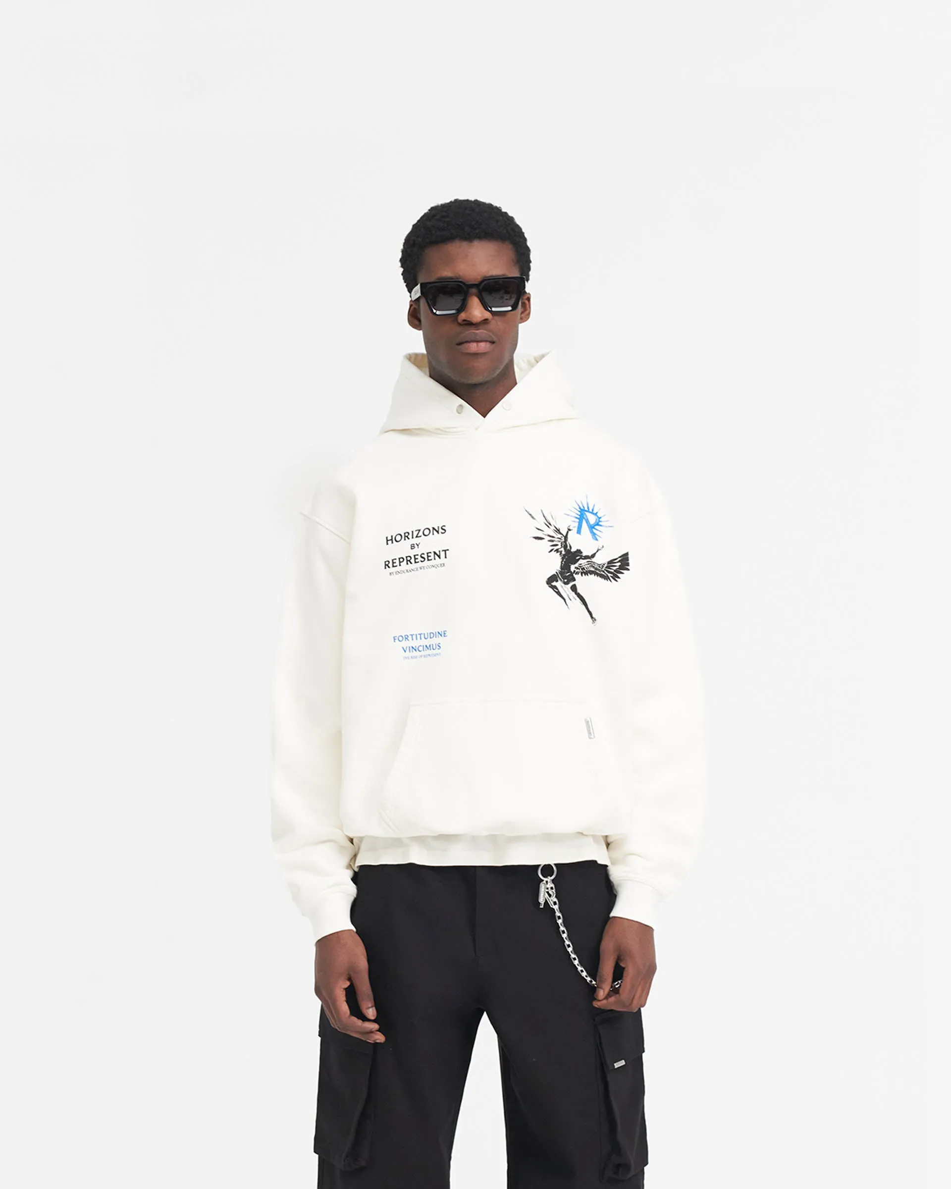 Icarus Hoodie - Flat White sold by Represent product image thumbnail 3