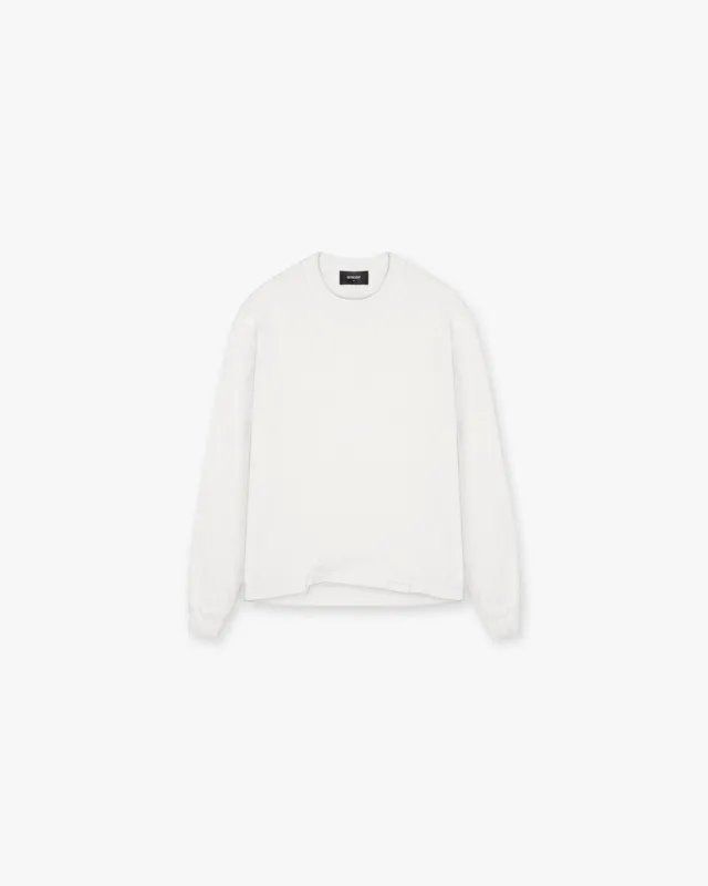 Initial Long Sleeve T-Shirt - Flat White sold by Represent