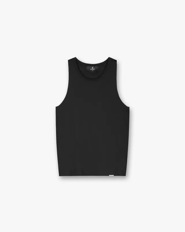 Initial Rib Vest - Black sold by Represent