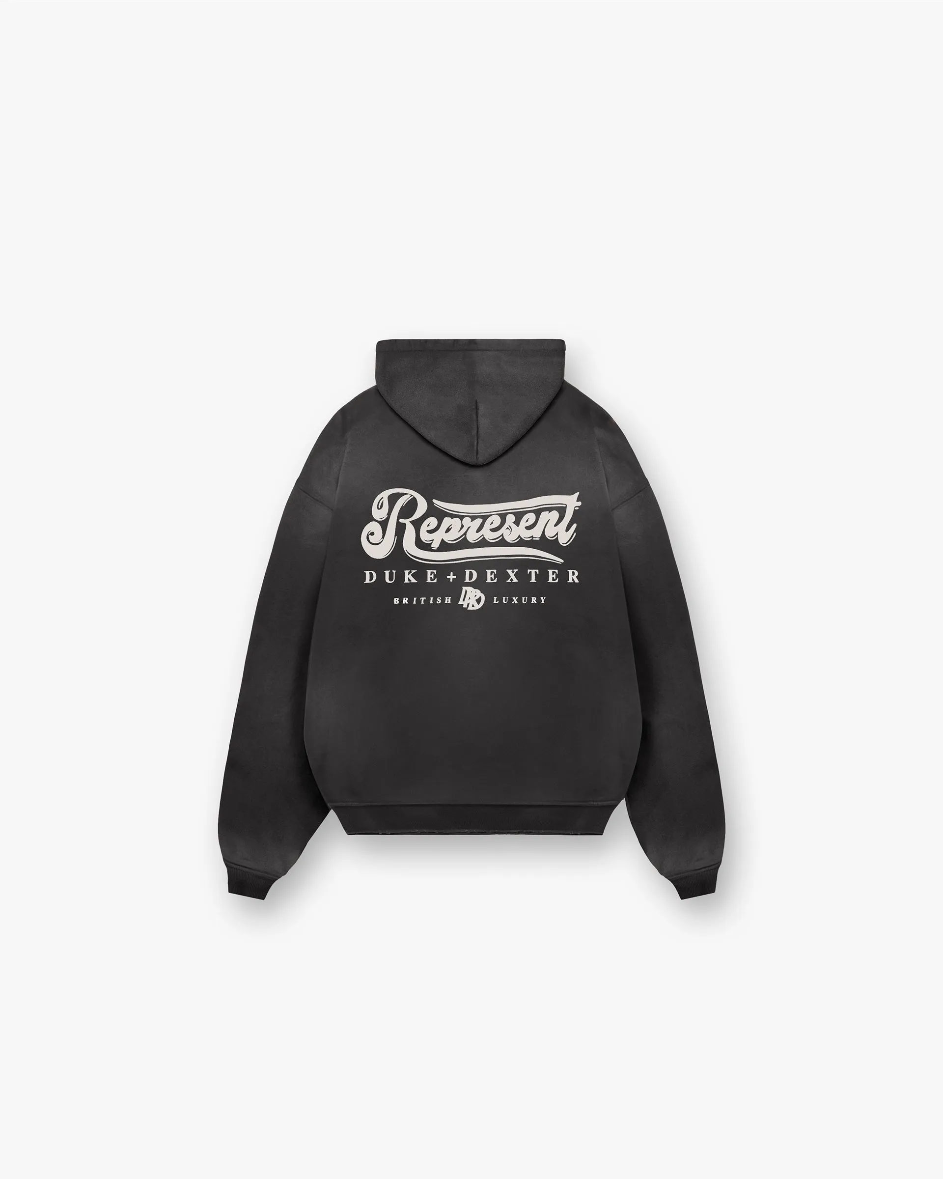 Represent X Duke + Dexter British Luxury Hoodie - Stained Black sold by Represent product image thumbnail 2
