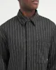 Cropped Dress Shirt - Black Pinstripe sold by Represent