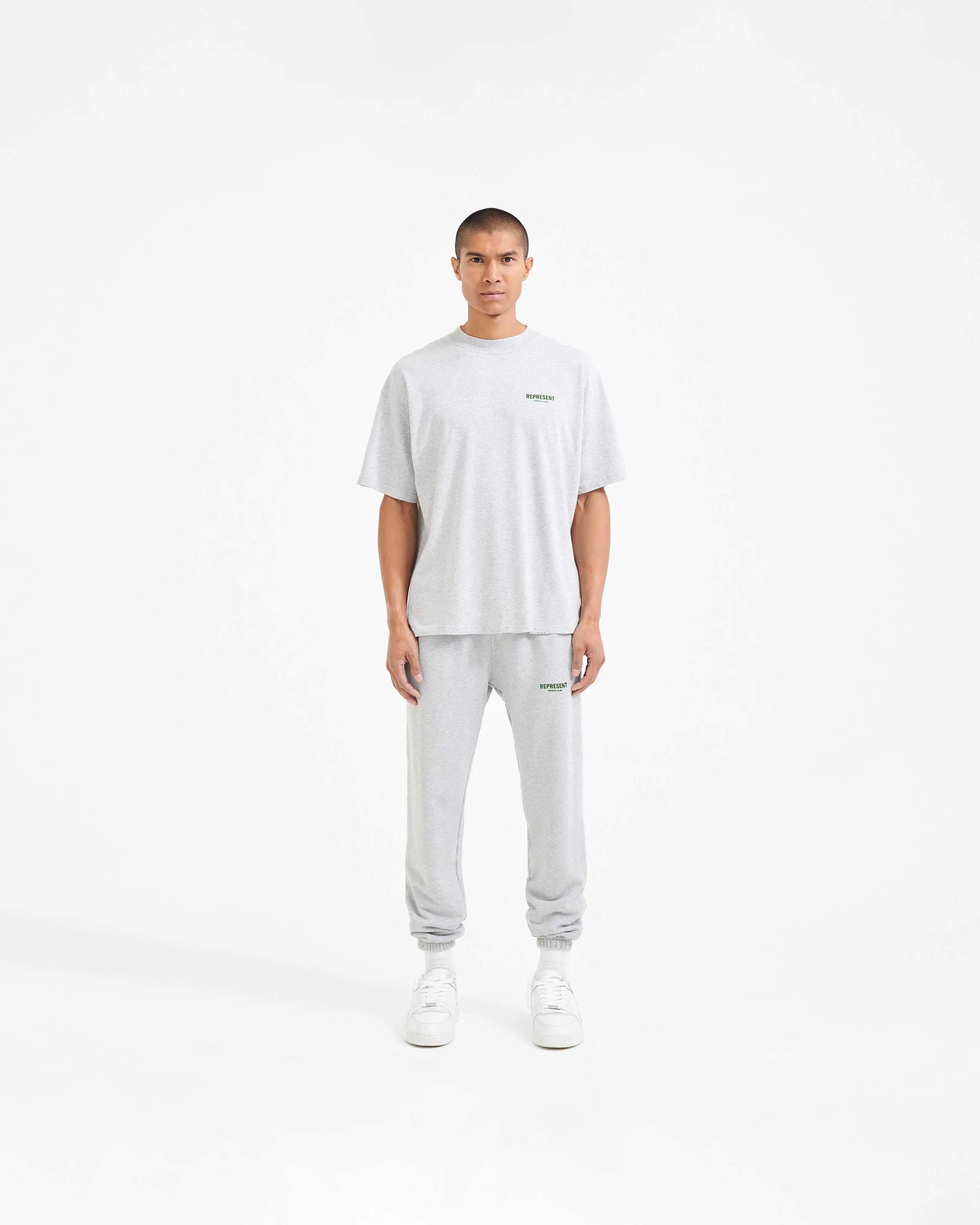 Represent Owners Club Sweatpant - Ash Grey/Racing Green sold by Represent product image thumbnail 4