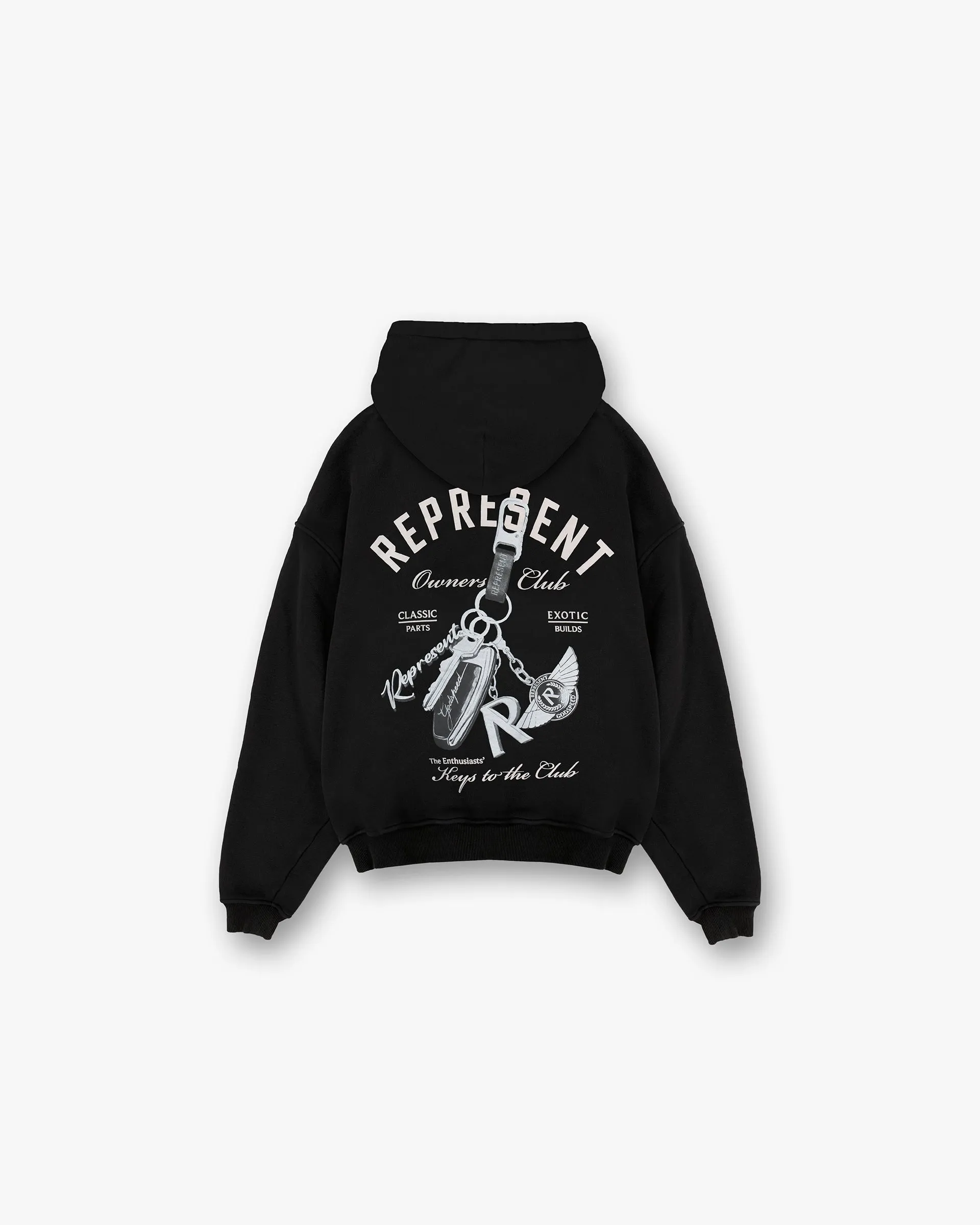 Keys To The Club Hoodie - Jet Black sold by Represent product image thumbnail 2
