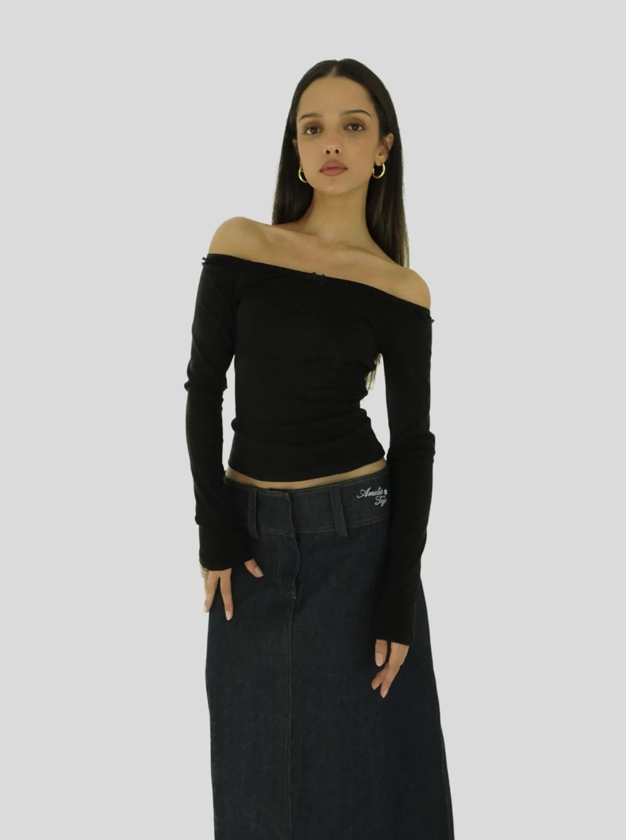 AT Denim Maxi Skirt sold by Amelie Teje product image thumbnail 2