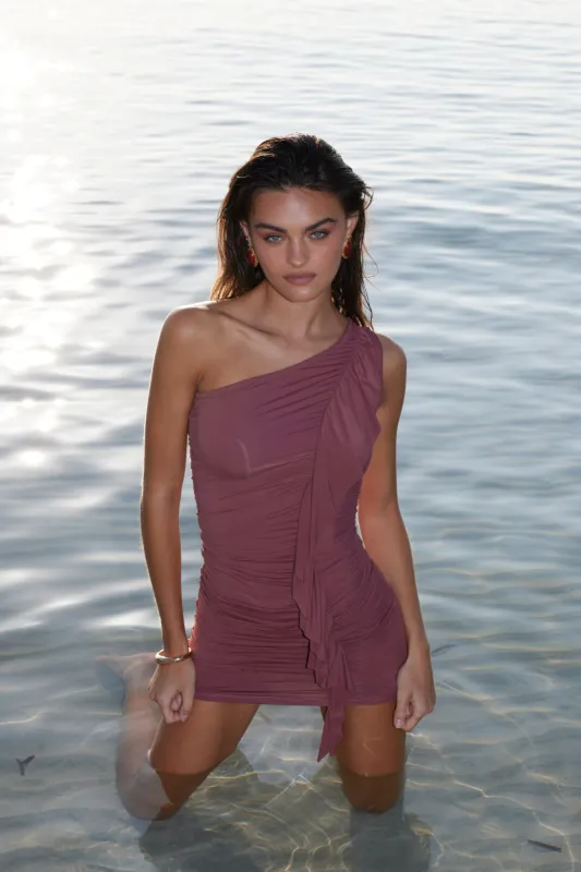 Spriza Mini Dress - Wine sold by Amelie Teje