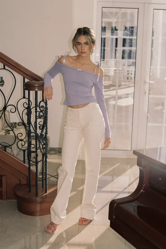 Harmony Pant in Cream sold by Amelie Teje