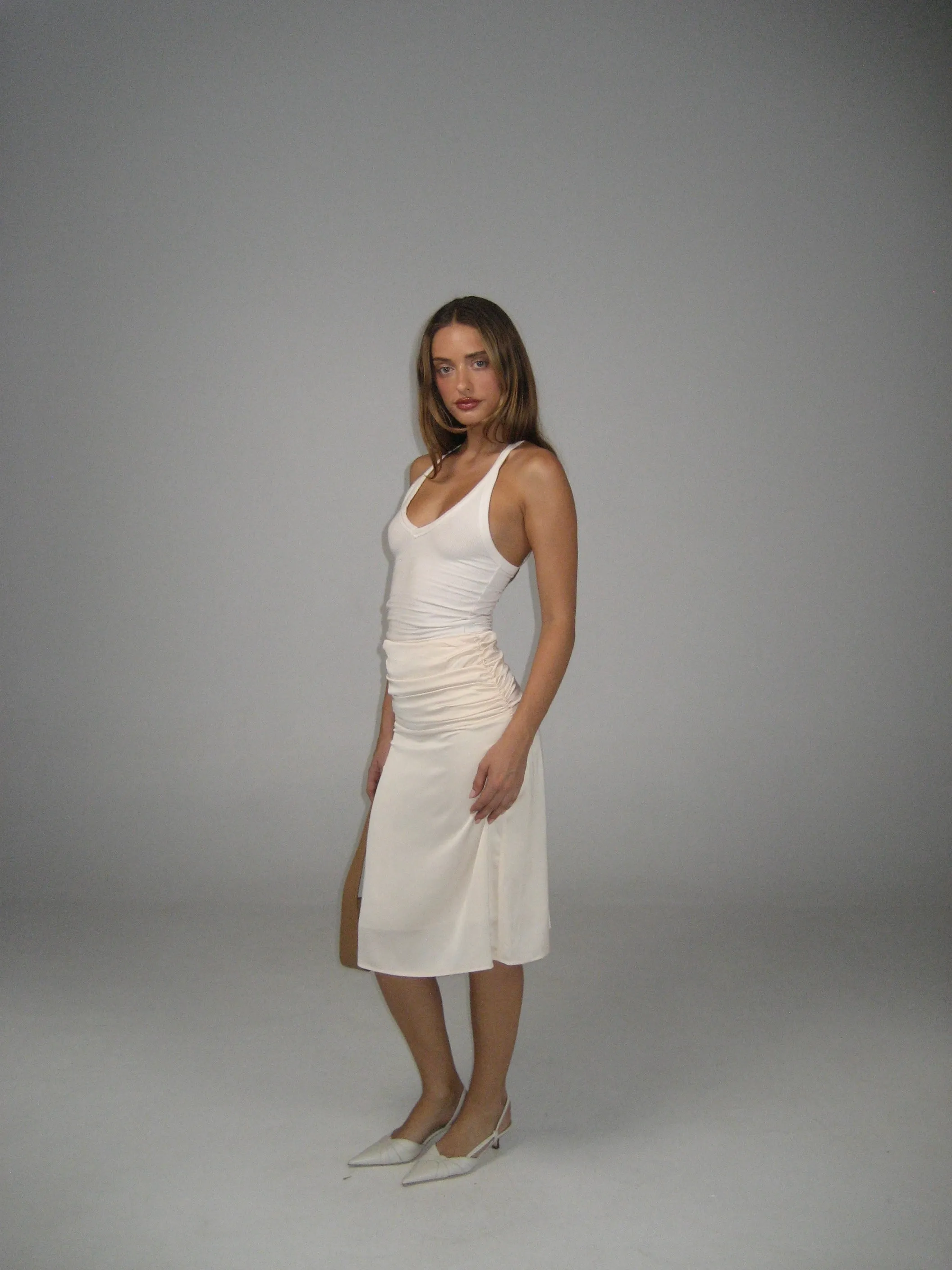 Darla Midi Skirt ~ Ivory sold by Amelie Teje product image thumbnail 2