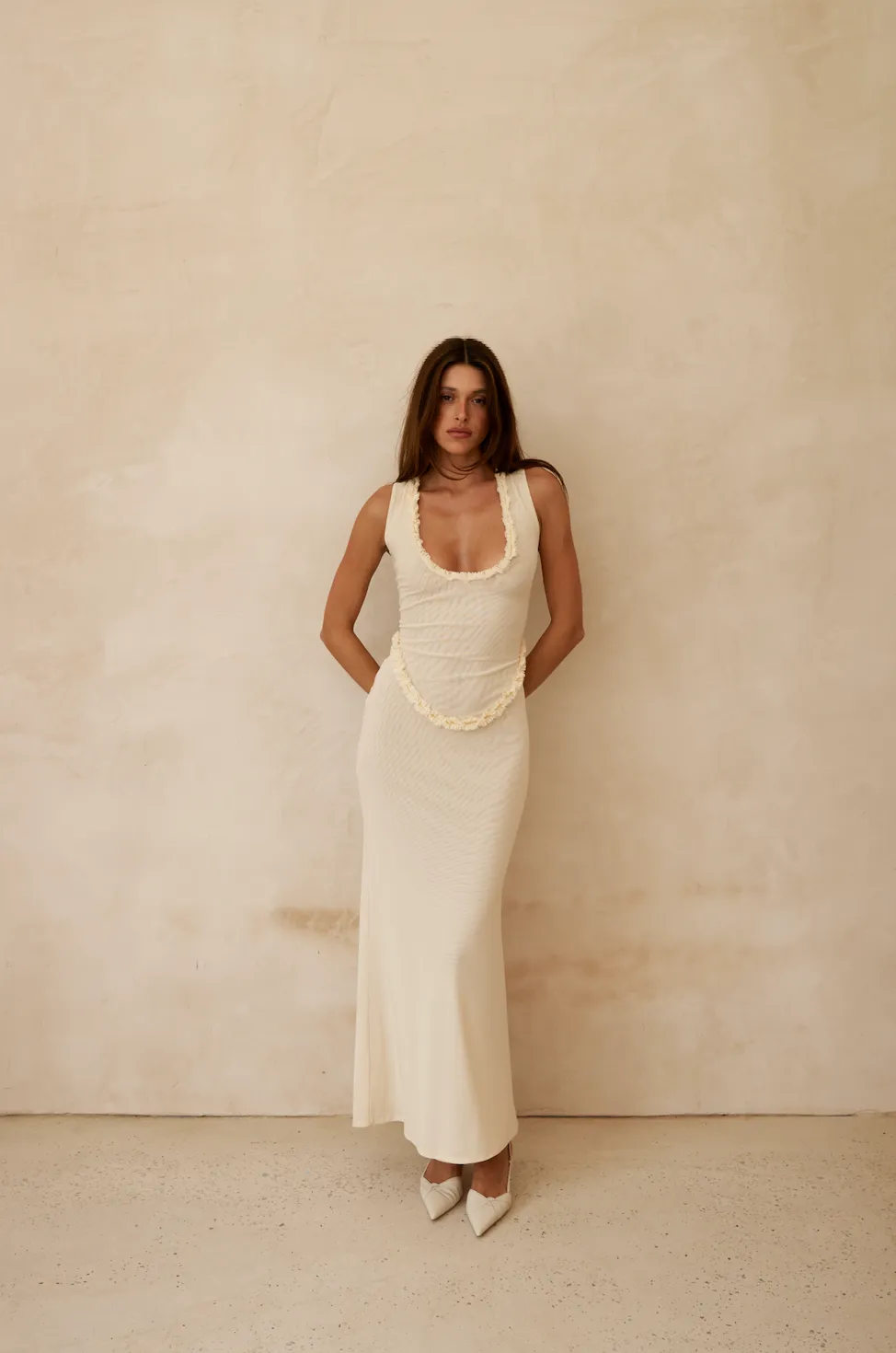Miro Maxi Dress - Butter sold by Amelie Teje