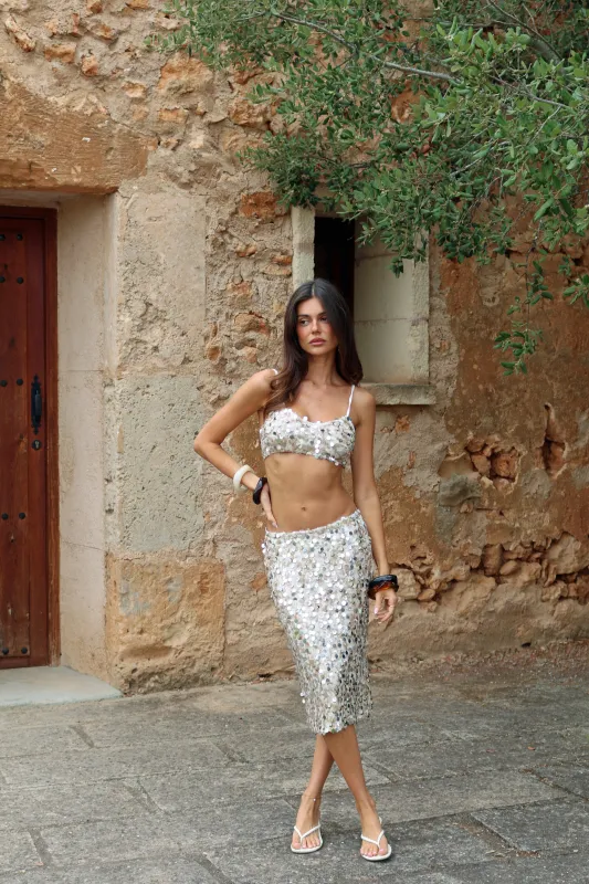 Soiree Midi Skirt sold by Amelie Teje